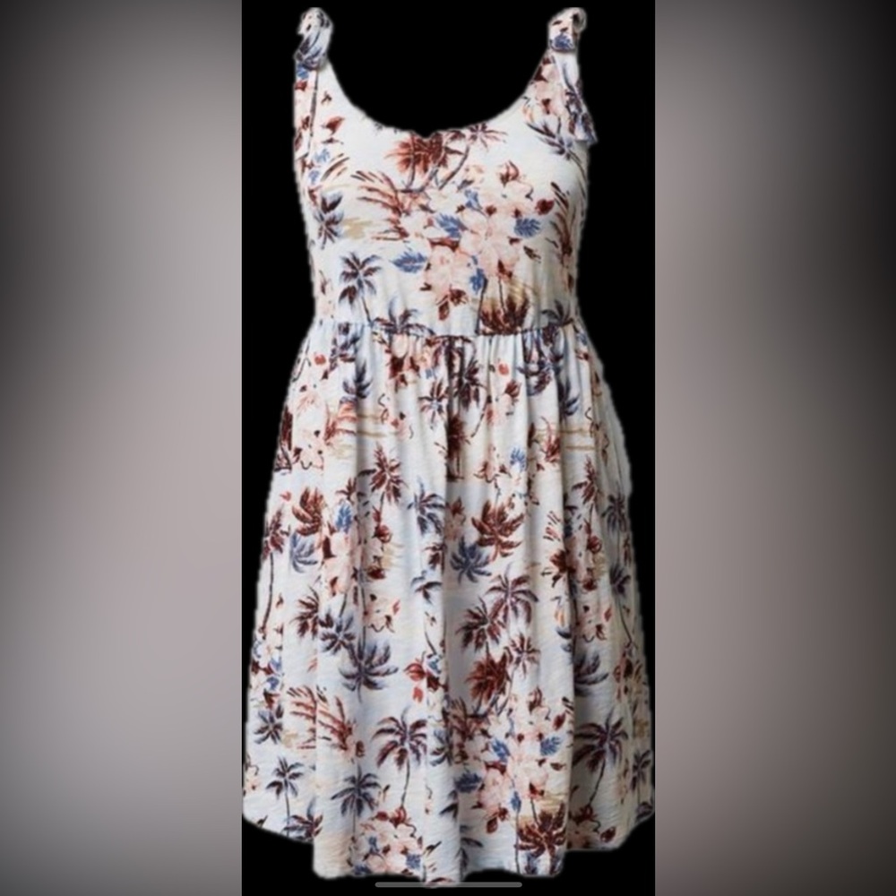 Torrid plus 0X new palm tree beach dress